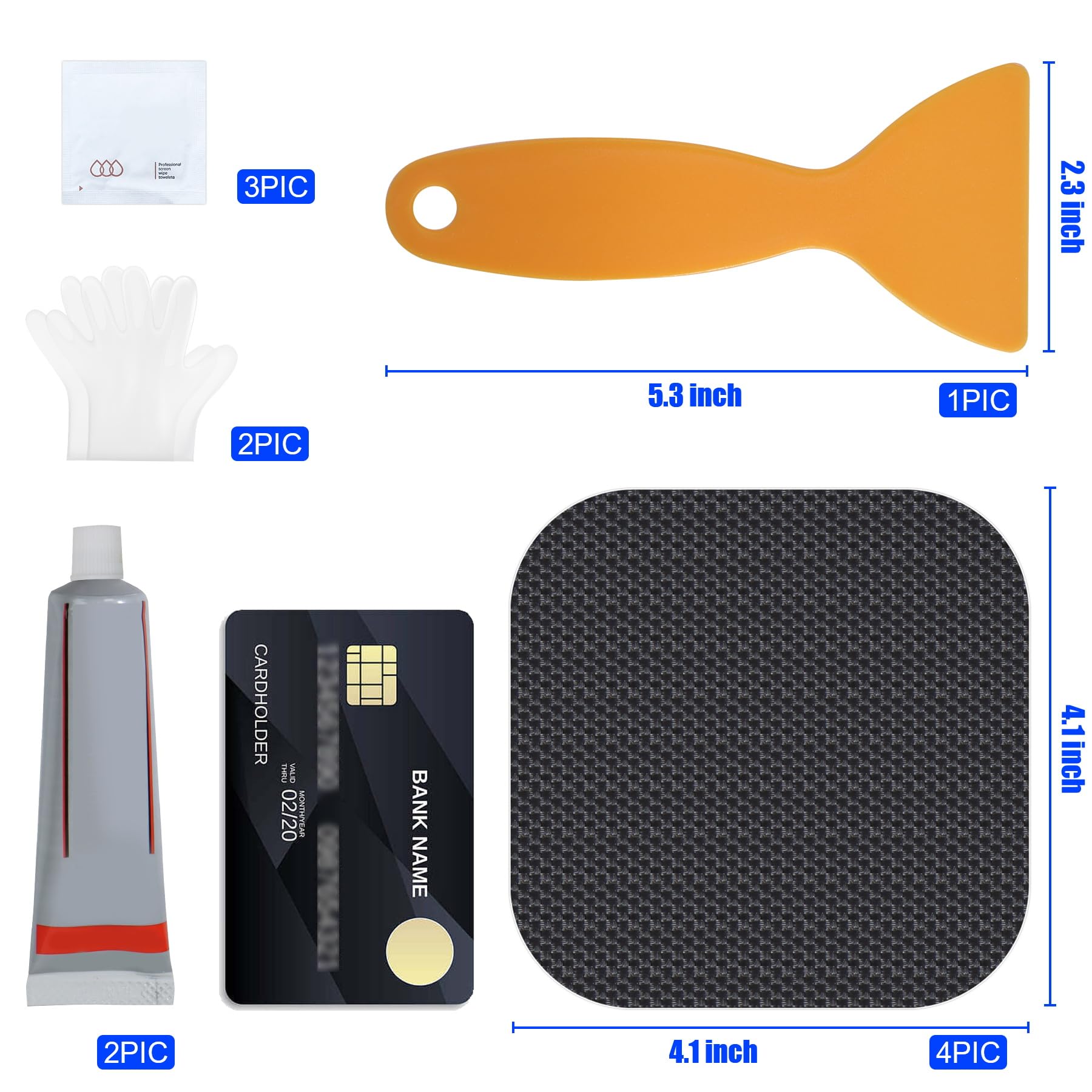 Kit De Réparation Patchs Trampoline – 6 Patchs Auto-Adhésifs (Ronds, Carrés, Rectangulaires) Pour Réparer Trous Facilement