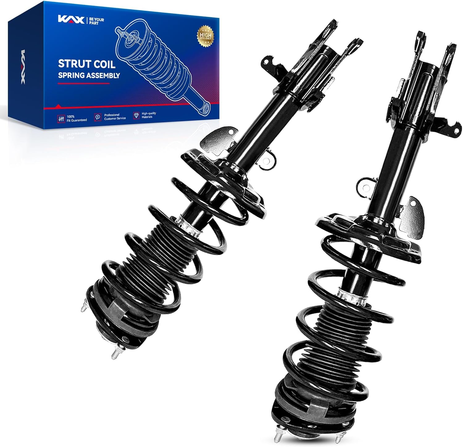 KAX Front Strut & Coil Spring Assembly Set Driver & Passenger Sides Compatible with 2009-2015 Honda Pilot, Replaces OE# 172647/172648