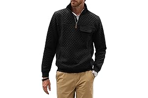 2023 Men's Cashmere Casual Stand Collar Long Sleeve Sweatshirt