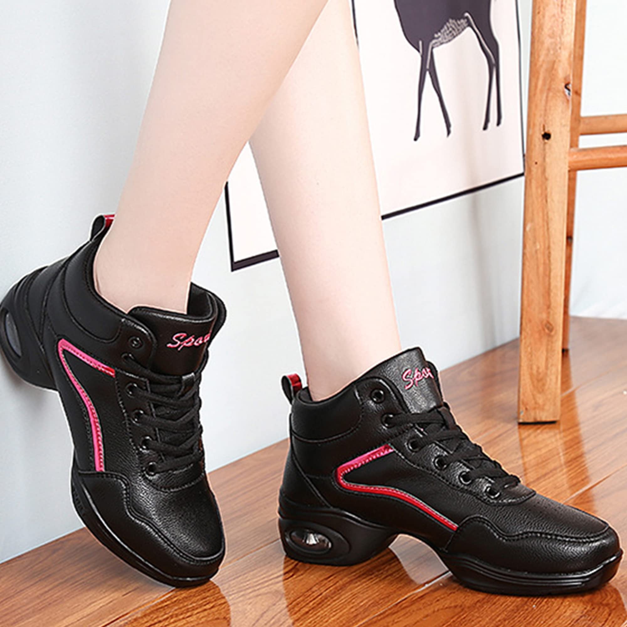 Scarpe da Ginnastica da Ballo da Donna Scarpe da Jazz Scarpe da Donna con Suola Divisa Leggera E Traspirante
