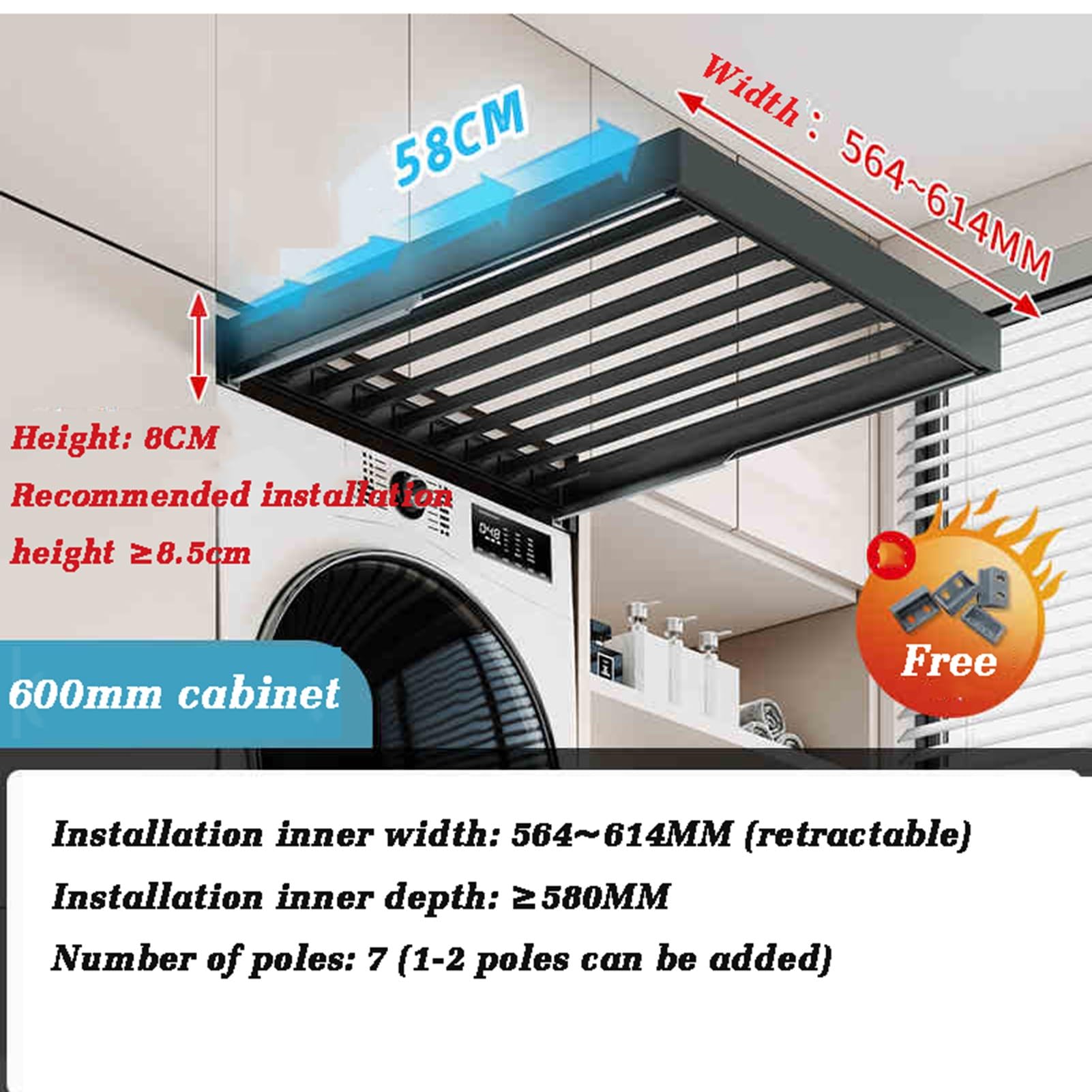 Wysuwane Spodnie Stojak Do Szafy, Heavy Duty 35kg Aluminium Alloy Wyciągnij Organizer Z Cichym Ścieżkiem Tłumienia, Oszczędność Miejsca Ukryte Rozwiązanie Do Przechowywania Pod Szafą