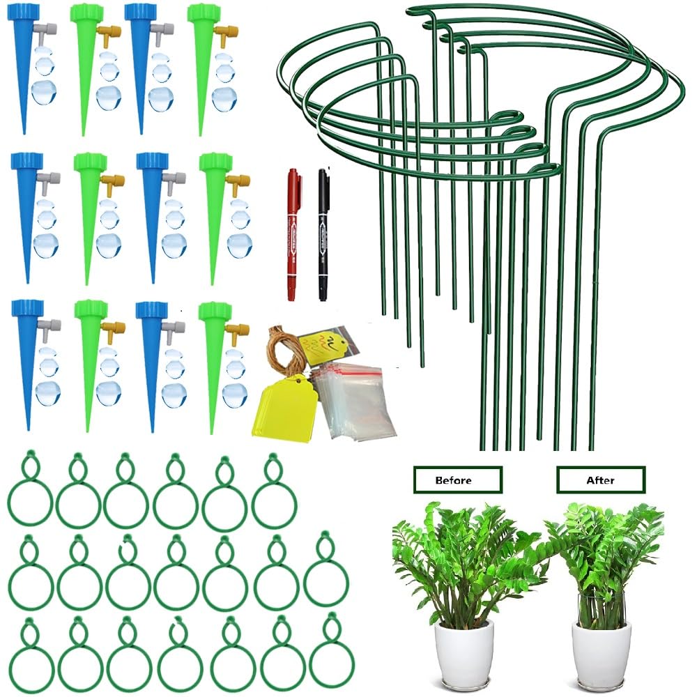 MUAEEOK Lot De 6 Supports De Fleurs De Jardin De 40 Cm, Avec