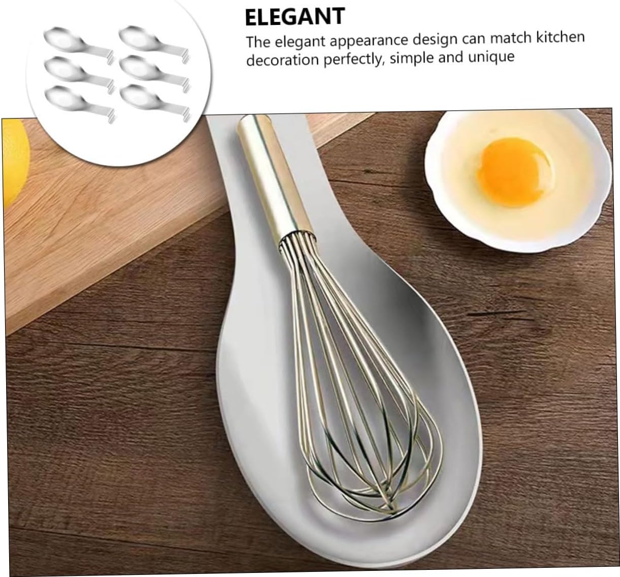6Pcs Stainless Steel Spoon Rest Set Sturdy Spoon Holder for Kitchen Pot and Ladles Easy to Clean and Heat Resistant Utensil Rest for Home Cooking