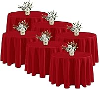 Vista 27 de Fitable - Paquete de 8 manteles rectangulares: telas de mesa lavables, resistentes a las manchas y sin arrugas, cubiertas de mesa reutilizables