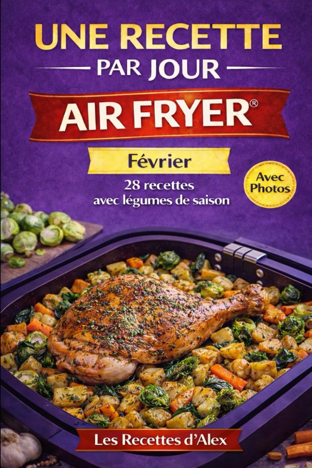 Une Recette par Jour – Février: 28 recettes complètes de saison à l’Air Fryer® Fruits et légumes de Février – Prêtes en moins de 30 minutes ... (Une Recette par Jour – Air Fryer®)