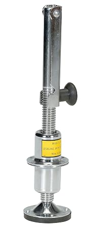 Vestil LJ-9 Steel Leveling Jack 18 In. 5000 Lb. Capacity Silver