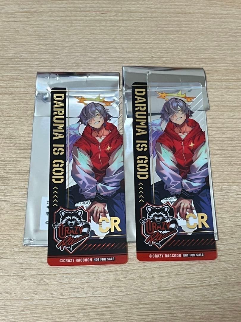 CR だるまいずごっど GiGO 箔押しクリアしおり 2枚セット