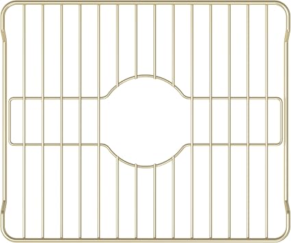 Better Houseware Sink Protectors for Kitchen Sink, Protective Metal Grid, 16x12.3x1 inches, Almond Kitchen Sink Mat to Shield Sink Base from Scratches, Rust-Resistant Coating, M