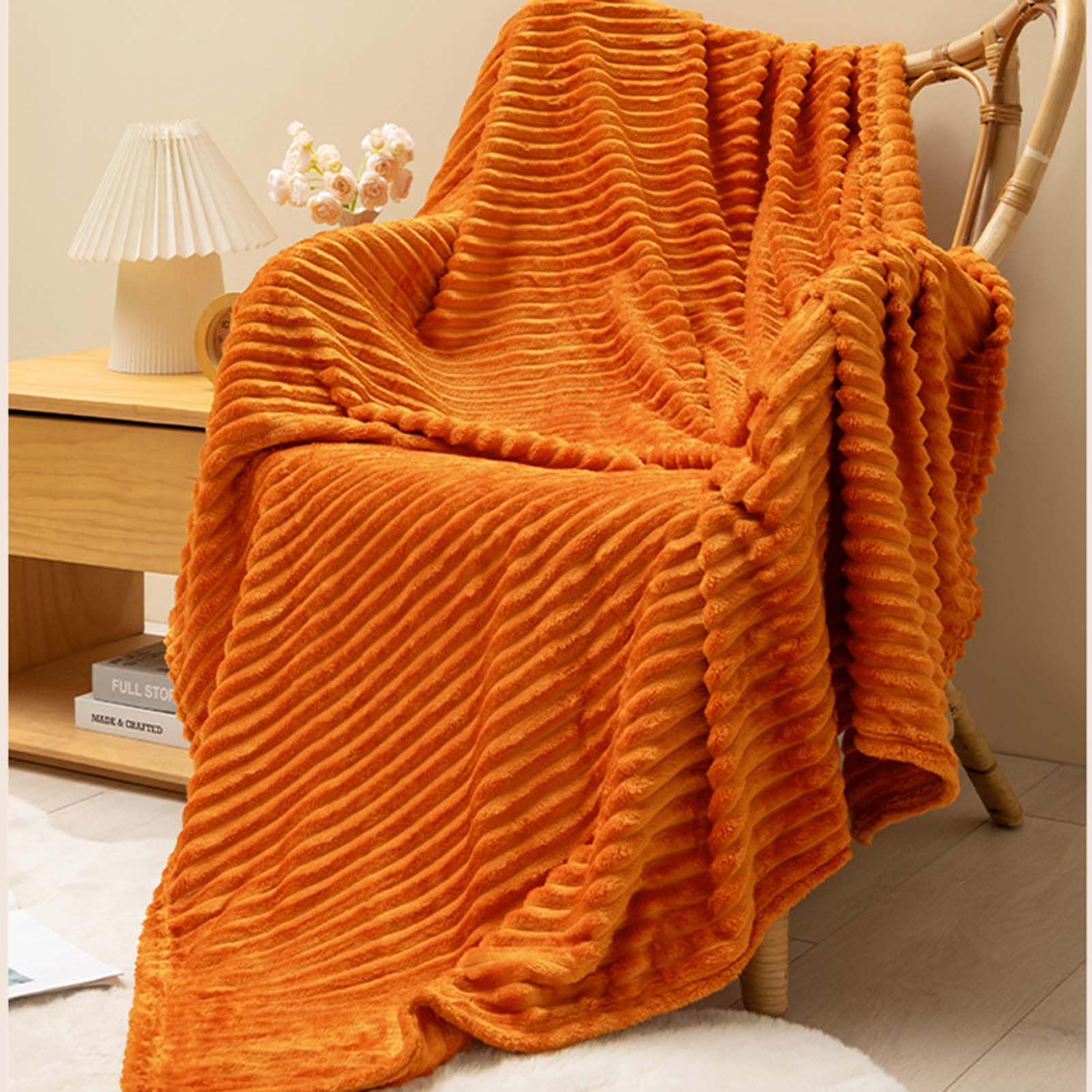 Manta Cama de Microfibre Franela, Manta Polar Lisa de Tacto Suave, Manta para Sofá Invierno Grande, Mantas Decorativas Cálida, Manta Ligera Franela, para Cualquier Temporada