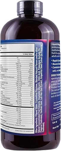 Miniatura 3 de Líquido Mega de suplementos multivitamínicos & Minerales 16oz. Salud y belleza