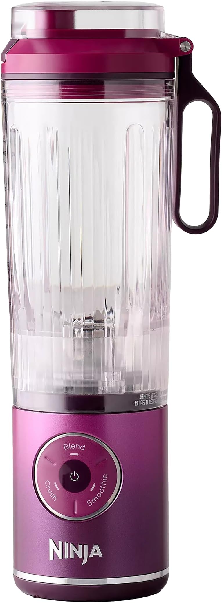 Ninja BC251QRD Blast Max Personal Cordless Blender for Smoothies, Blend, Ice Crush, 22 oz. Twist & Go Vessel, Cherry - Certified Refurbished
