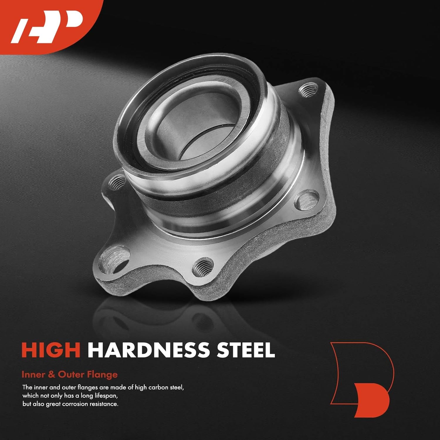 A-Premium 2 x Rear Wheel Bearing and Hub Assembly Compatible with Honda Element 2003-2011, Without ABS