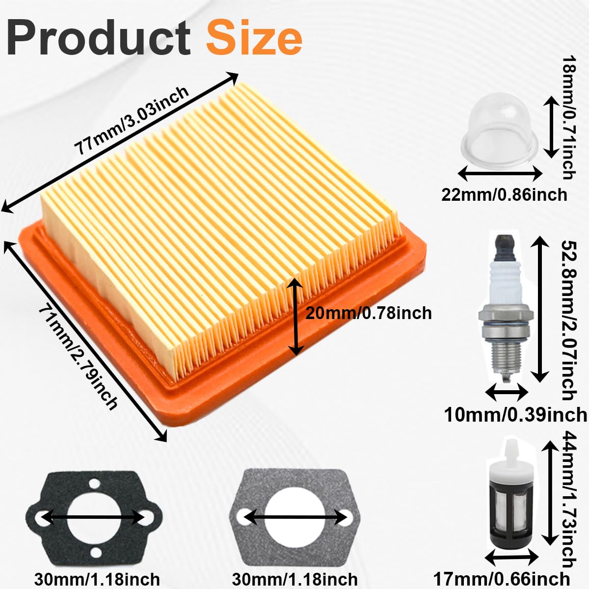 ZAMDOE 4180-120-0615 FS91R Carburador para Stihl FS89 FS89R FS91 FS111 FS111R FS111RX HT102 HT103 FC91 FC96 KM91 KM91R KM111 KM111R FC111 Desbrozadora Recortadora de Hilo con Kit de Filtro de Aire