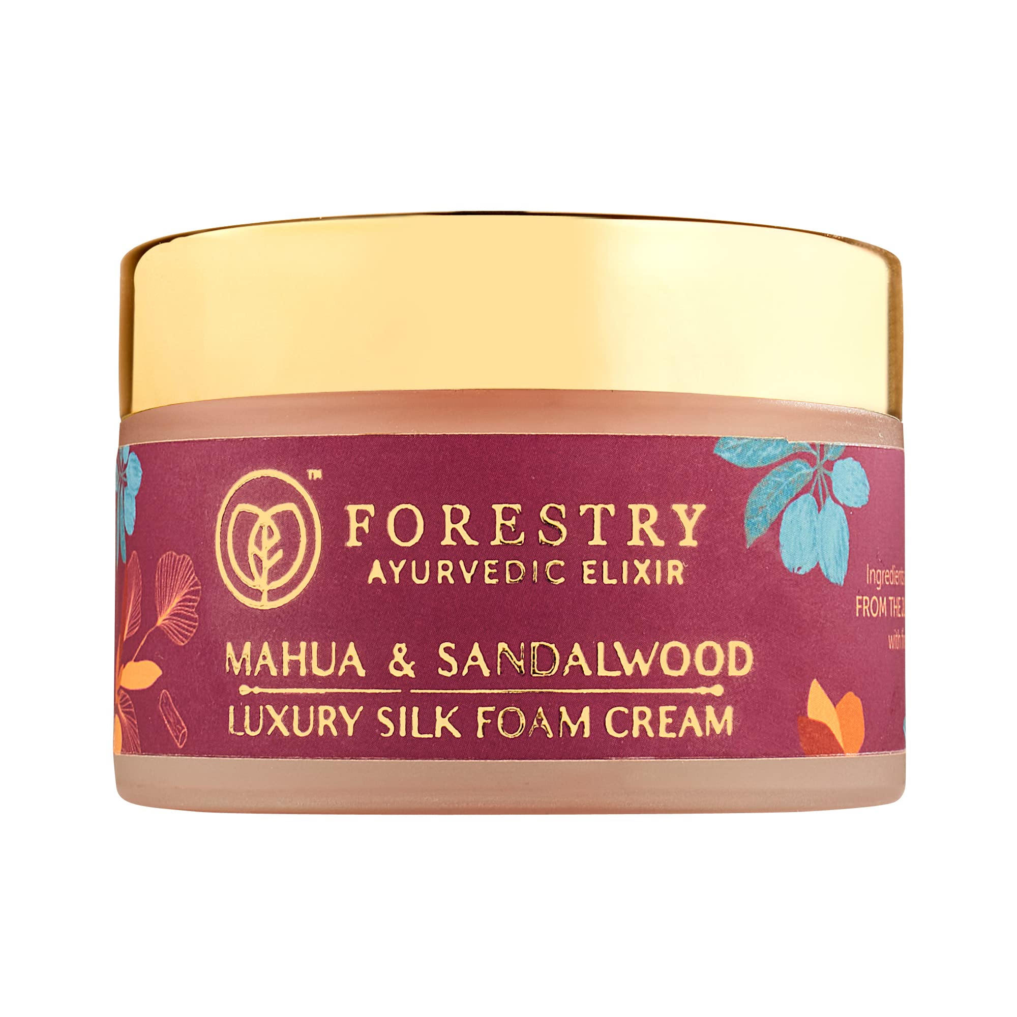 FORESTRY Mahua and Sandalwood Luxury Silk Foam Cream | 50gms | Face Cream for skin rejuvenation, smoothening, reducing spots | Night cream for oily face