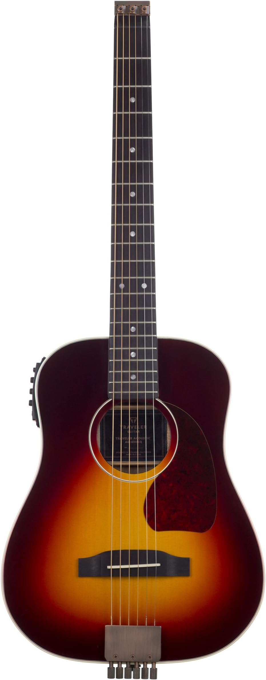 Traveler Guitar 6 String Acoustic-Electric Guitar, Right, Sunburst, (AG450E SBG)