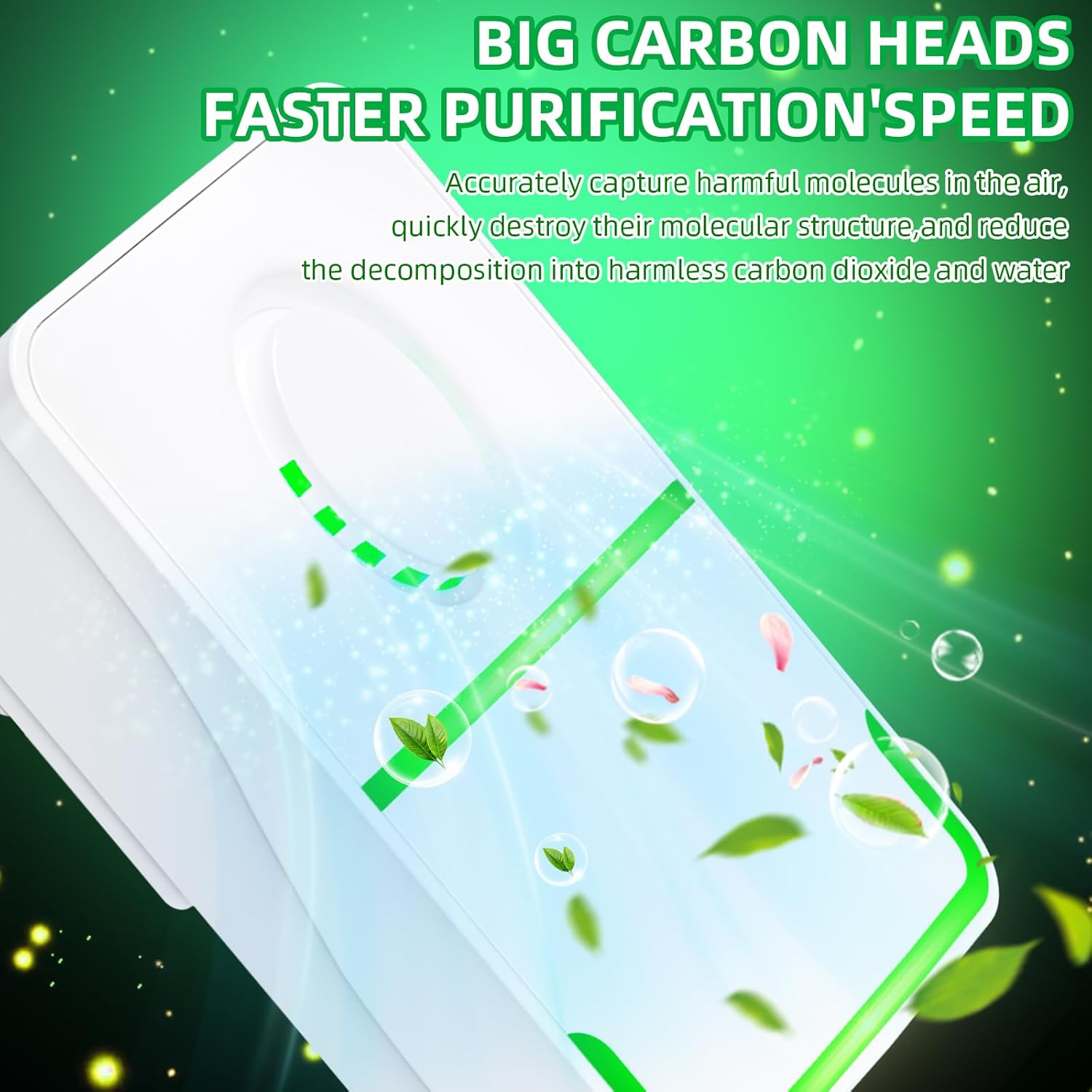 2025 6Pack Air Purifier Plug In,Negative Air Ionizer for Home Use,Mini Filterless Mobile Air Cleaner with Green Light for Odor,Smoke Dust,Pets,Quiet Operation Air Freshener for Home,Office,Kitchen