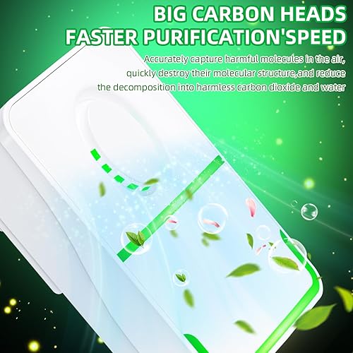 Miniatura 2 de Paquete de 8 purificadores de aire enchufables, ionizador de aire negativo 2025 para uso doméstico, mini filtro de aire móvil sin filtro con luz