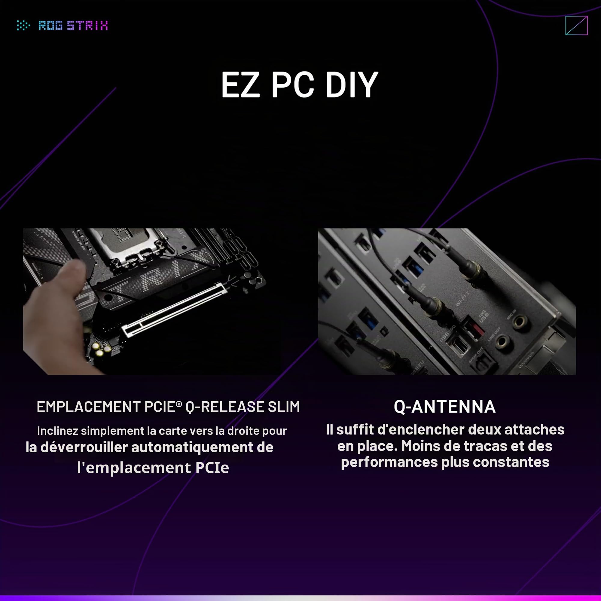 ASUS ROG Strix B860-I Gaming WiFi, Carte mère Mini-iTX, prête pour PC avec IA avancée, 10 + 1 + 2 + 1 Niveaux de Puissance, DDR5, PCIe 5.0, Deux emplacements M.2, WiFi 7, ASUS AI Advisor, AI