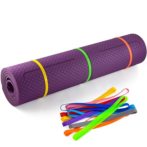 Miniatura 5 de Coopay 48 bandas de goma de silicona coloridas bandas elásticas de goma para envolver libros, arte, ejercicio, trampas de cangrejos, cocinar,