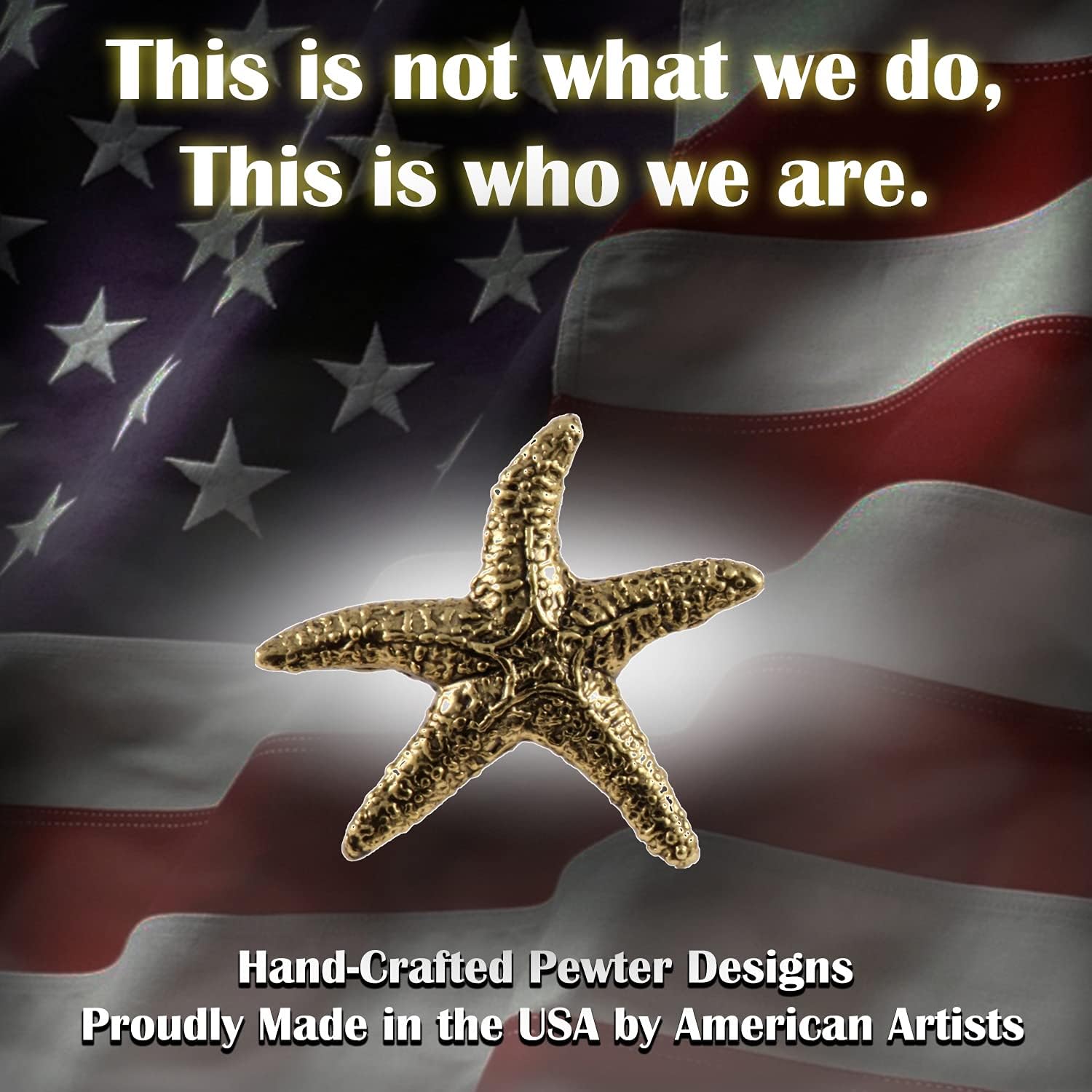Handcrafted Gold Plated Starfish Magnet Gift to Students Teachers for School Classroom Home Office Shop Fridge Whiteboard Locker - Made in USA - SKU AG156MAG