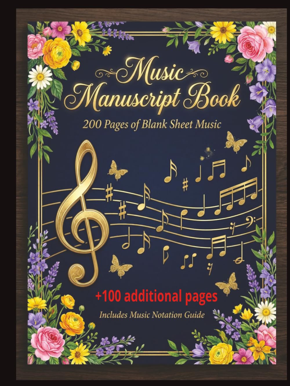 Cahier de musique 200 pages pour partition et solfège manuscrit