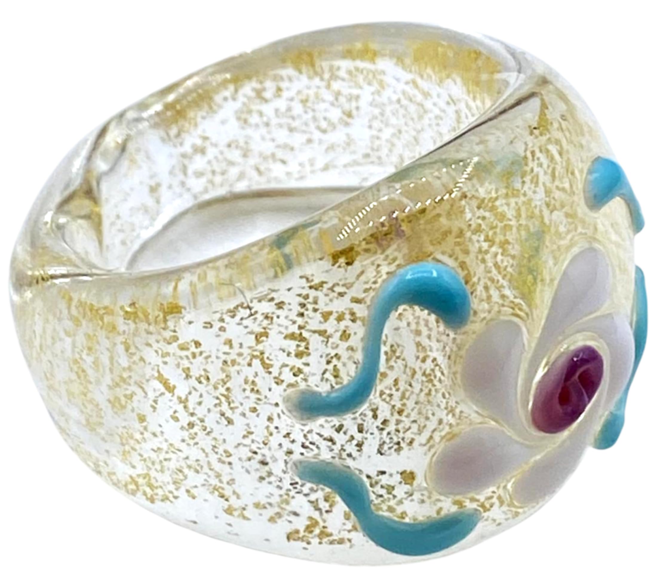 ANELLO IN VETRO DI MURANO ANTICA MURRINA VENEZIANA V725A