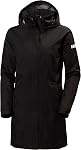 Helly Hansen Women's Aden Waterproof Windproof Breathable Long Length Packable Hood Rain Coat Jacket