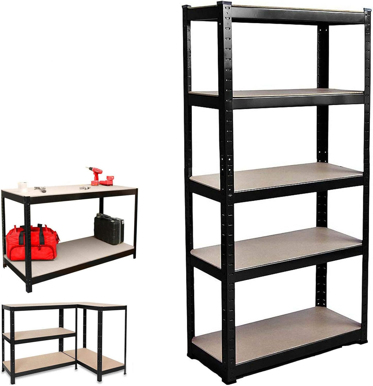 180x90x40cm Shelving Shelves Racking Storage Shelf Unit Garage Shed Racking Storage Shelving