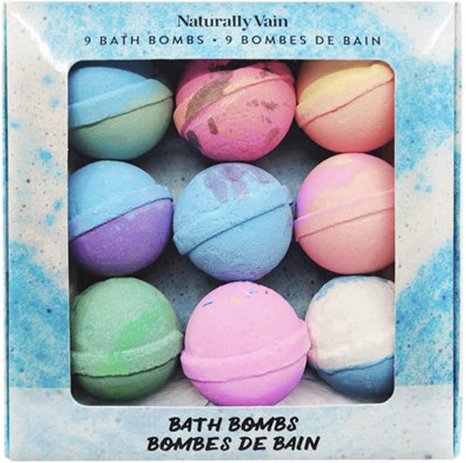 9 Pack Bath Bomb Set