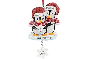 Personalized Pregnant Christmas Ornament 2023