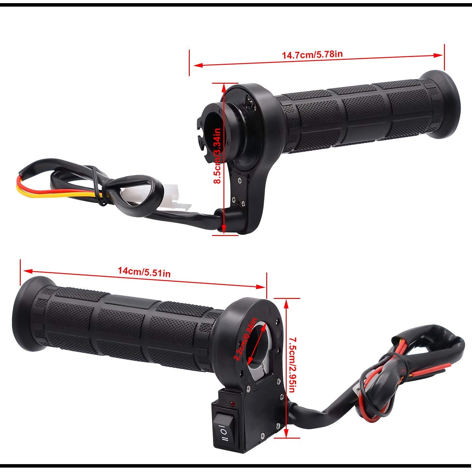 Manubrio del Motociclo Maniglie Riscaldate A Caldo Elettrico Manubrio Warmer Manillar Motocicleta Grips Handlebar