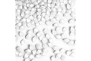 FUTUREPLUSX 550PCS White Rock: Glamorize Your Décor with Icy Elegance
