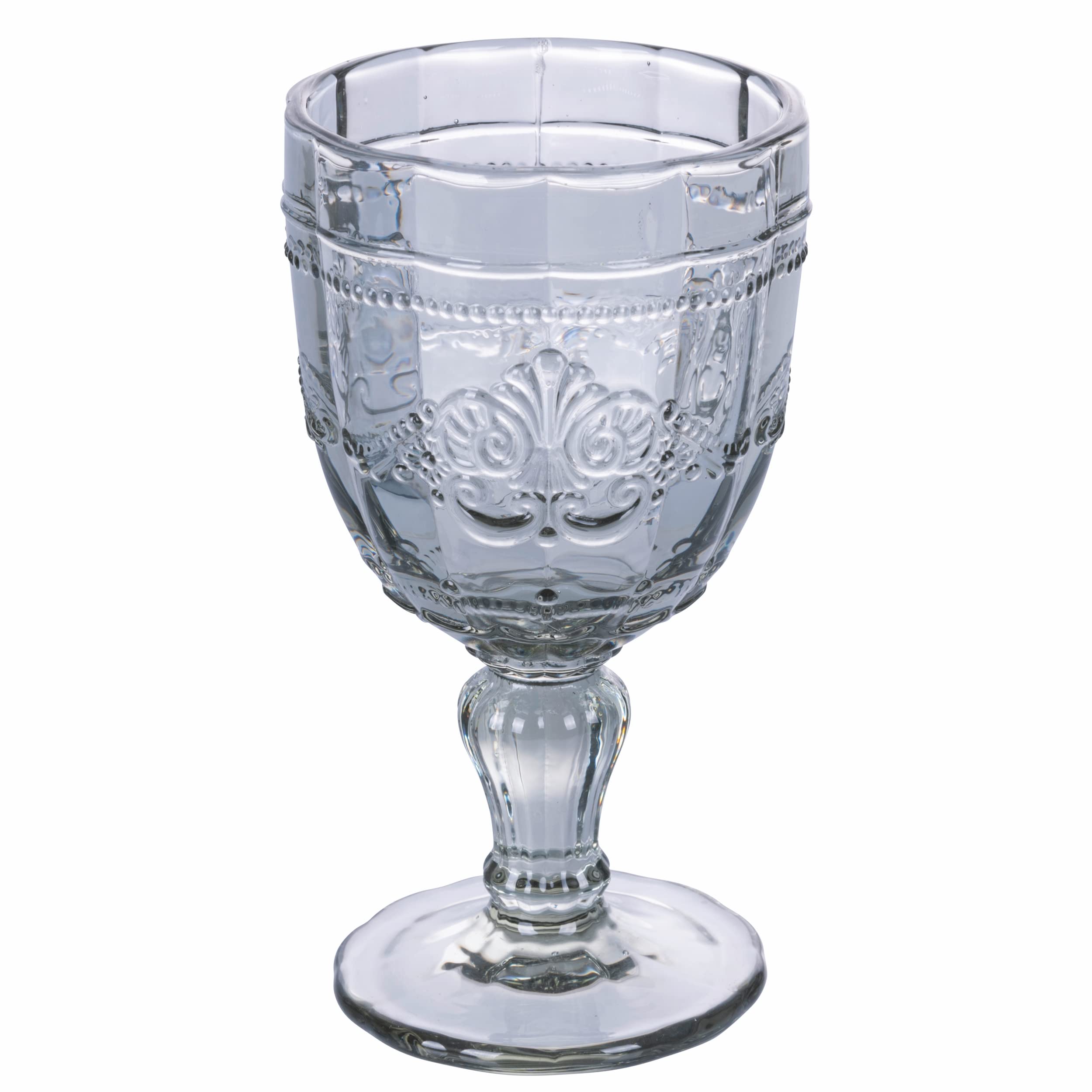 Villa d'Este Home Tivoli 1996 Lot de 6 verres 265 ml en verre Motif guilloché, Syrah