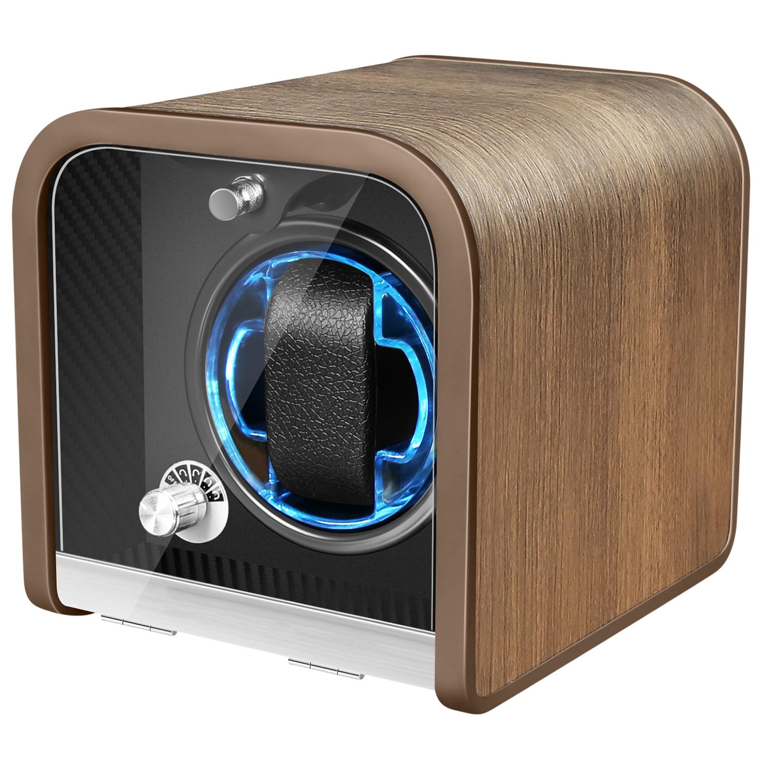 Watch Winder for 1/2/4 Automatic Watches,with Super Quiet Motor, Flexible Watch Pillows