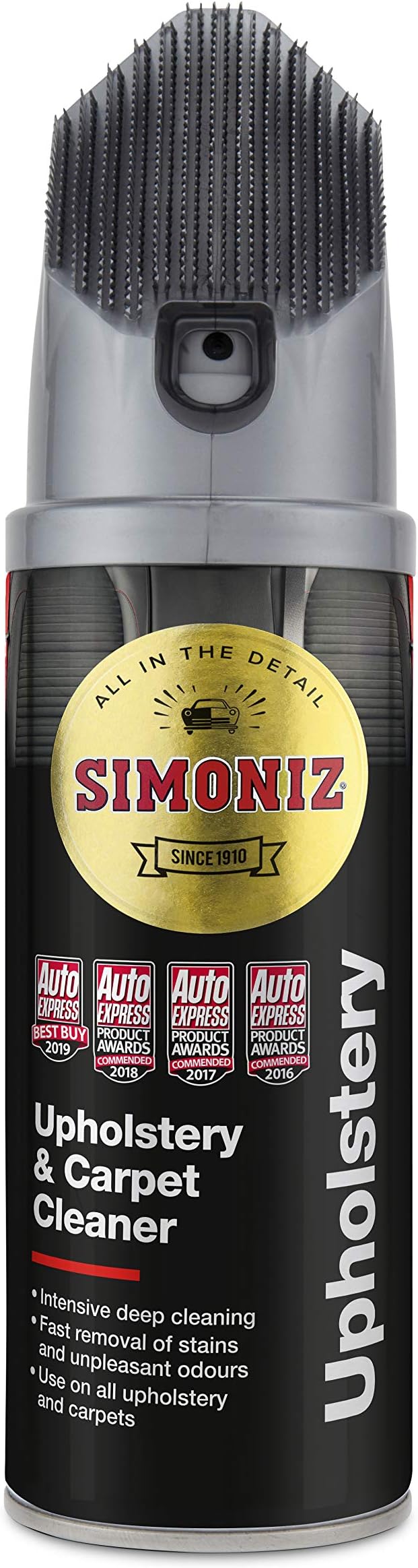 Simoniz Car Upholstery Cleaner, Award Winning Car Carpet Cleaner For Deep Clean & Fast Stain Removal, Essential Car-Cleaning Products, Quick-Drying Car Seat Cleaner For Outstanding Results, 400ml