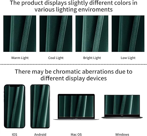 Miniatura 7 de FY FIBER HOUSE Cortinas opacas de terciopelo verde oscuro para sala de estar, modernas cortinas con aislamiento térmico de lujo para decoración del