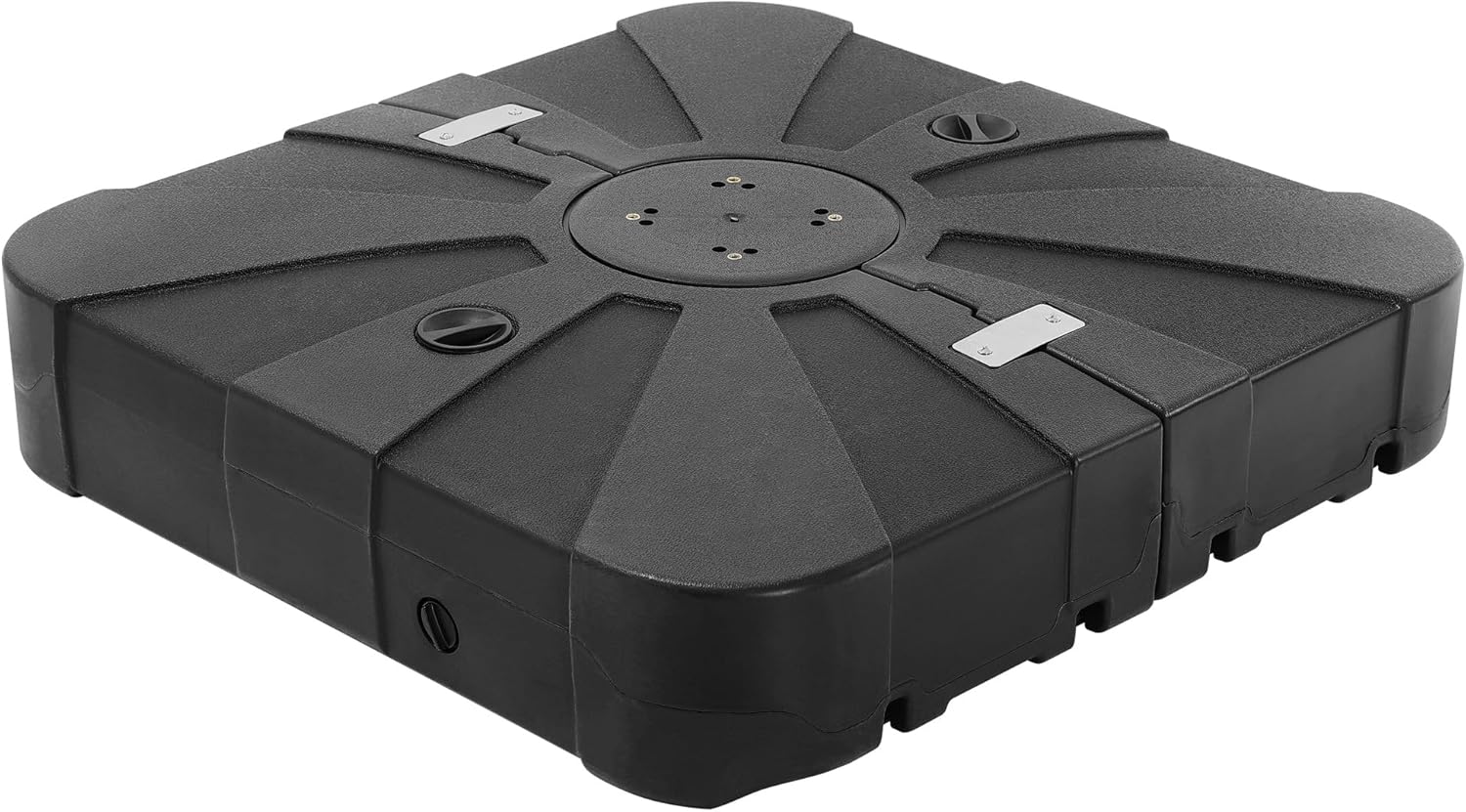 Patio Umbrella Base with Wheels Water&Sand Filled Umbrella Stand Weights, 285lbs Capacity Heavy Duty Outdoor Cantilever Umbrella Base