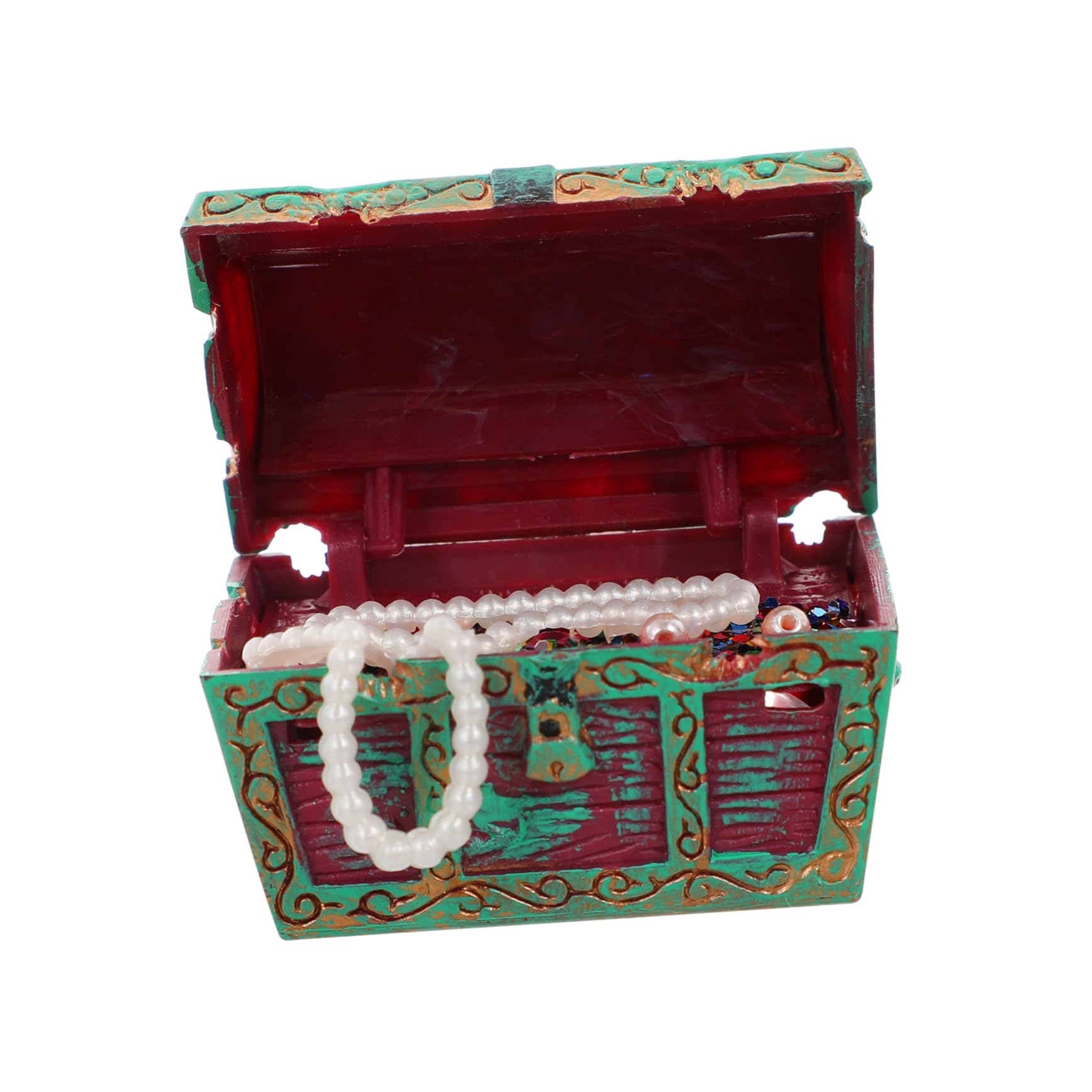 TOYANDONA 3piezas Decoración De Acuarios Caja del De Roja Adorno para Peceras y Acuarios Accesorios para Decorar Espacios Acuáticos y Hogares