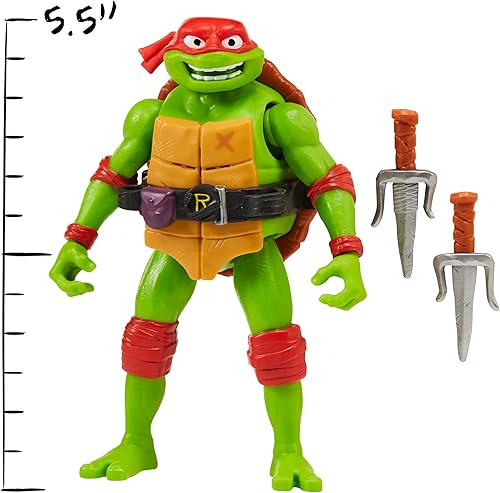 Miniatura 3 de Teenage Mutant Ninja Turtles Mutant Mayhem - Figura de 5.5 pulgadas Raphael Deluxe Ninja Shouts por Playmates Toys