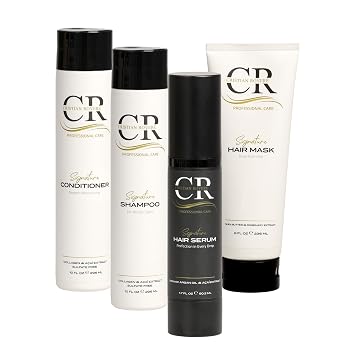 CRISTIAN ROVERE - Signature Hair Care Bundle - Signature Hair Serum 1.7 Fl Oz, Signature Hair Mask 8 Fl Oz, Signature Shampoo 10 Fl Oz & Signature Conditioner 10 Fl Oz