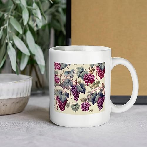 Miniatura 6 de Taza de viaje vintage de uva para café, diseño de racimo de uvas, regalos personalizados para cumpleaños, día de la madre, Navidad