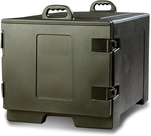 Miniatura 67 de Transportadora de bandeja de alimentos Carlisle Cateraide, con aislamiento, con carga frontal, con capacidad para 5 bandejas, Marrón, 1