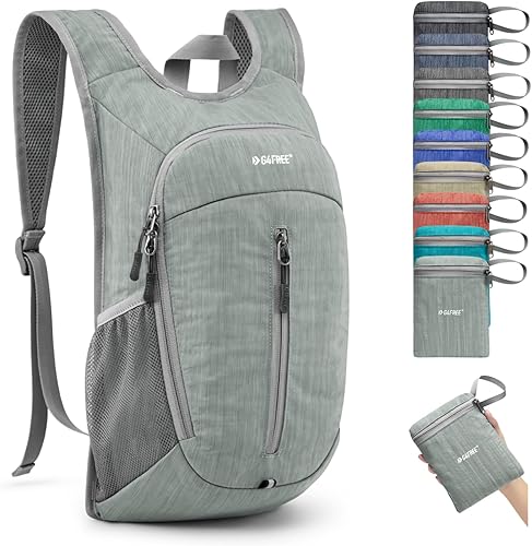G4Free Mochila de senderismo de 10L Mochila de viaje pequeña Mochila plegable ligera Mochila de hombro plegable casual