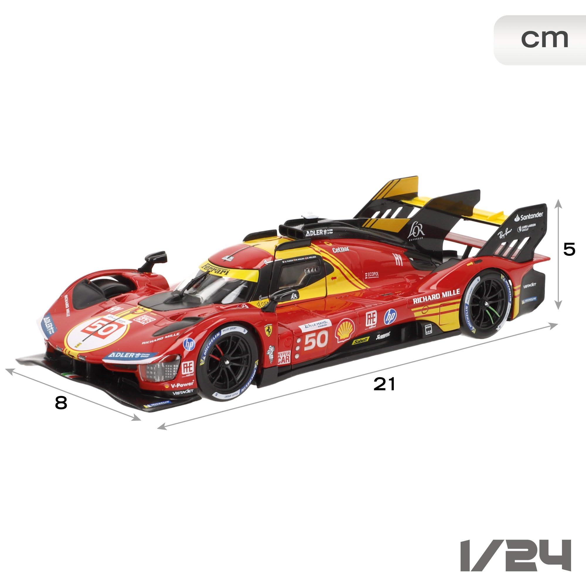 ミニカー 1/43 Ferrari 499P Le Mans 24H 2024 #50 Ferrari 499P Hypercar N*50 2024 1:43 - Winner Le Mans