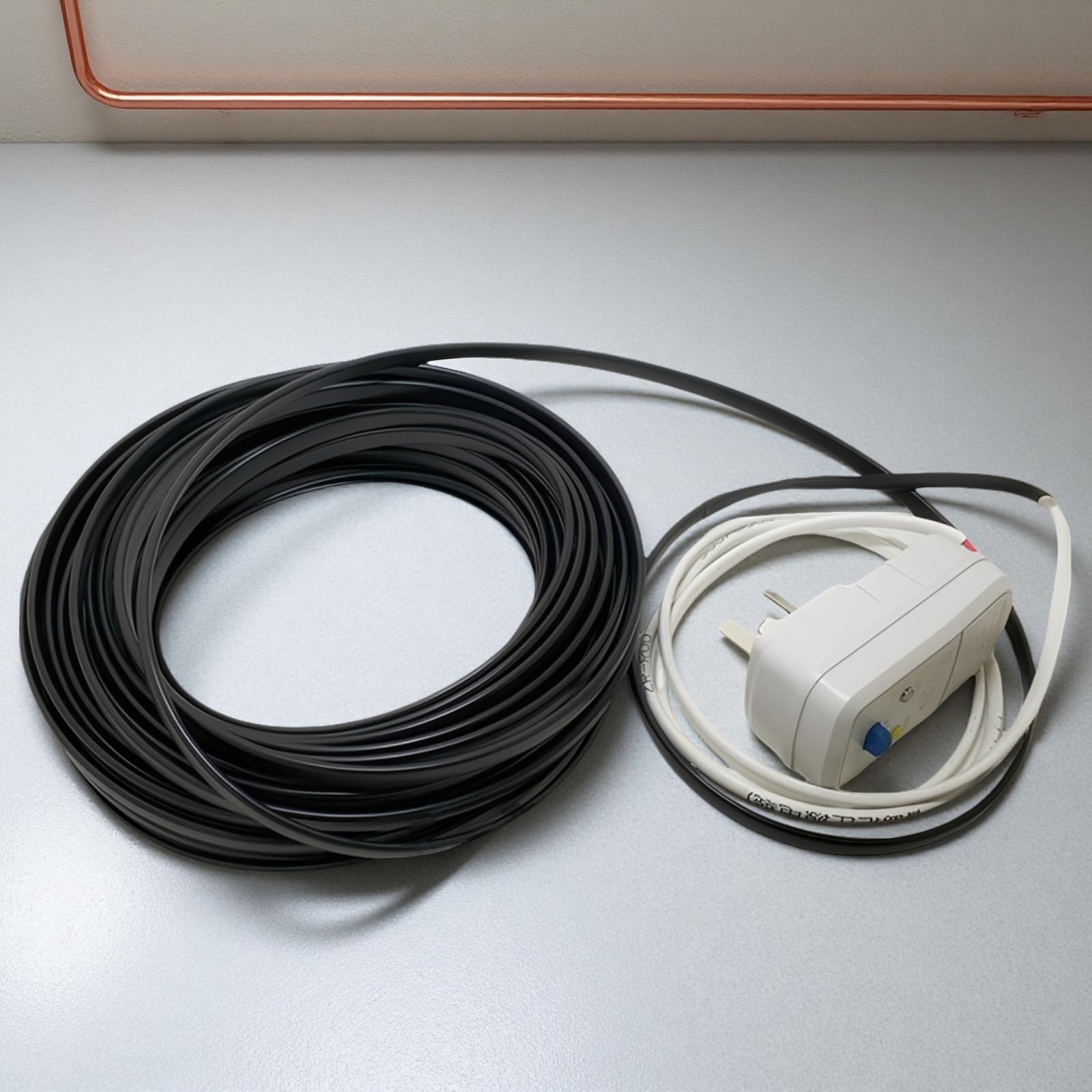 Cable de calor de tubería autorregulable, núcleo de cobre, carcasa ignífuga, diseño antifugas, cable anticongelante para tubería de agua del hogar, drenaje, protección contra congelación de caravanas