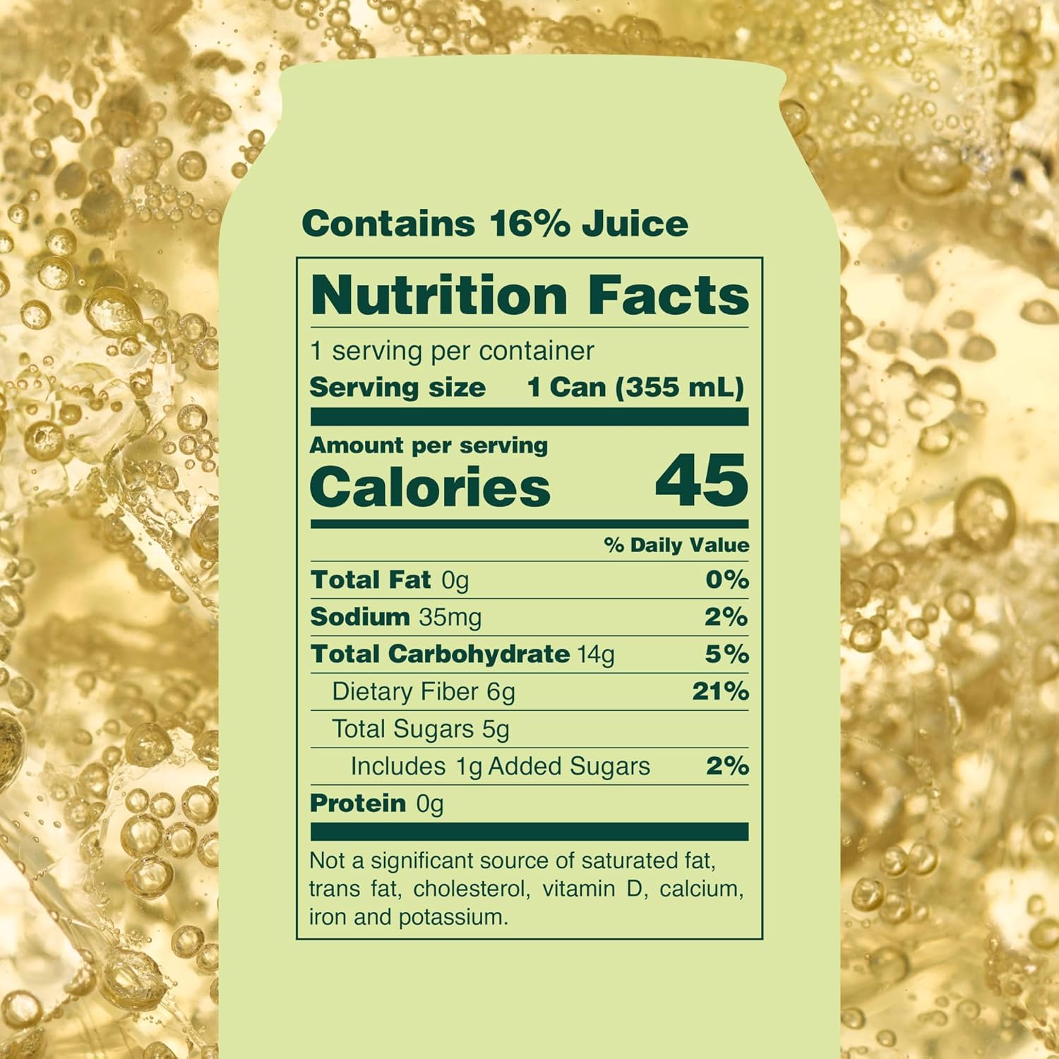 OLIPOP Prebiotic Soda Pop, Ginger Ale, Pantry Pack Packed with Prebiotics, Fiber, and Botanicals, Gluten Free, GMO Free, 12oz (12-Cans)