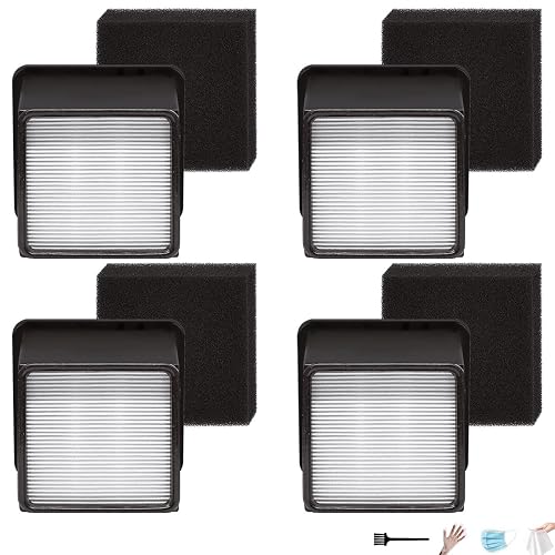 4-Pack Replacement F66 Filter for Dirt Devil Vacuum, Compatible with