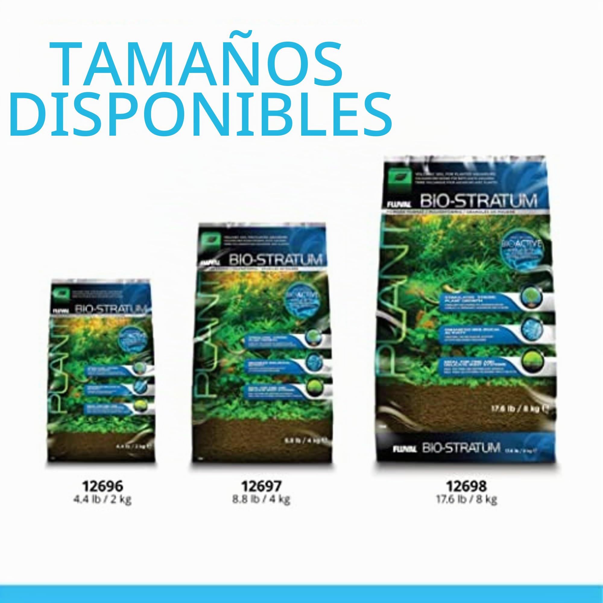 Fluval Sustrato para Plantas de Acuario Bio Stratum, 8 Kg