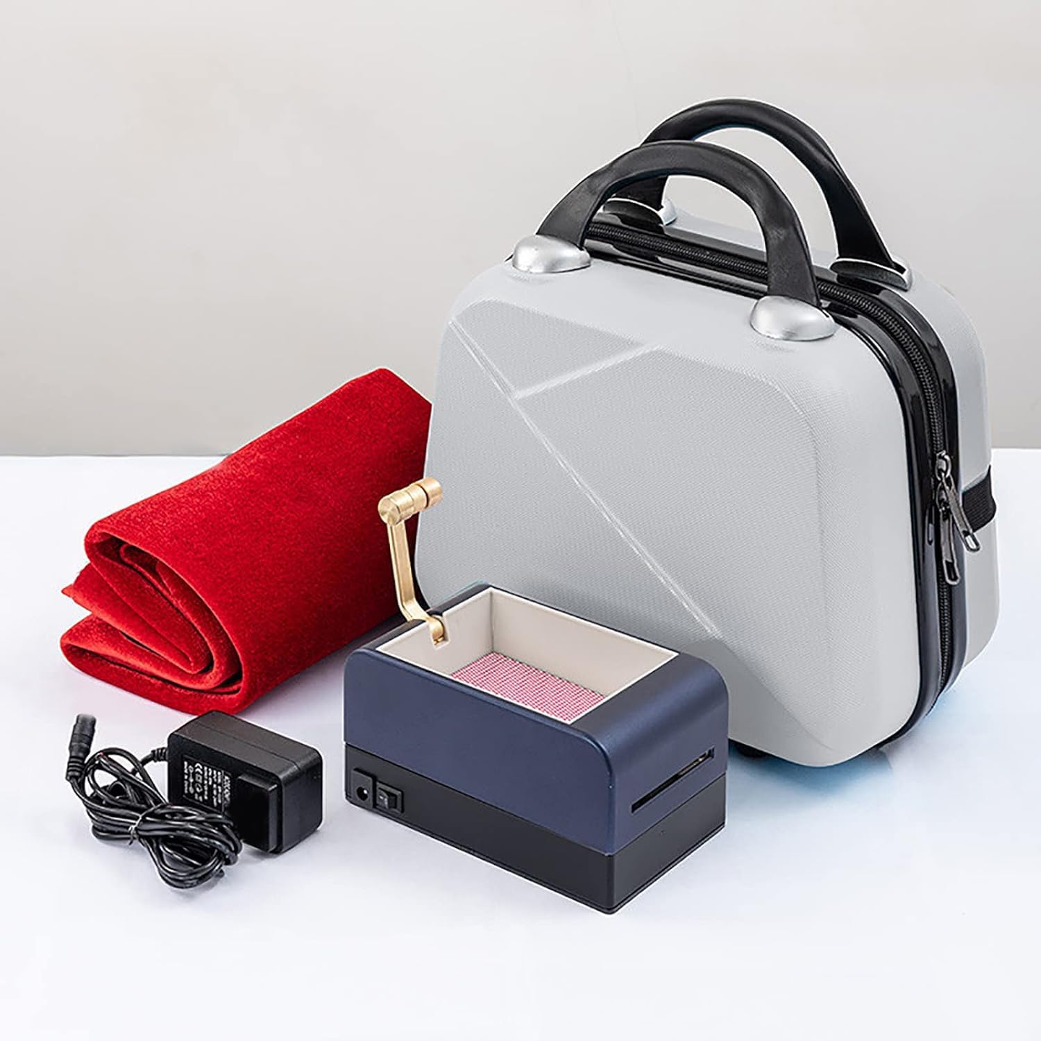 Eoweiot Automatic Card Dealer,Rotating Universal Automatic Playing Card Dealing Tool,Rotating Card Dealer Machine for Blackjack (B)