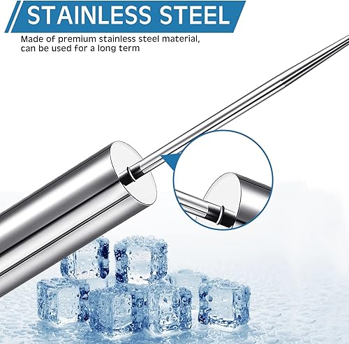 Miniatura 9 de Picadora de hielo de acero inoxidable, trituradora de hielo para quitar cincel, herramienta de hielo triturado para cocina, bares, camareros,